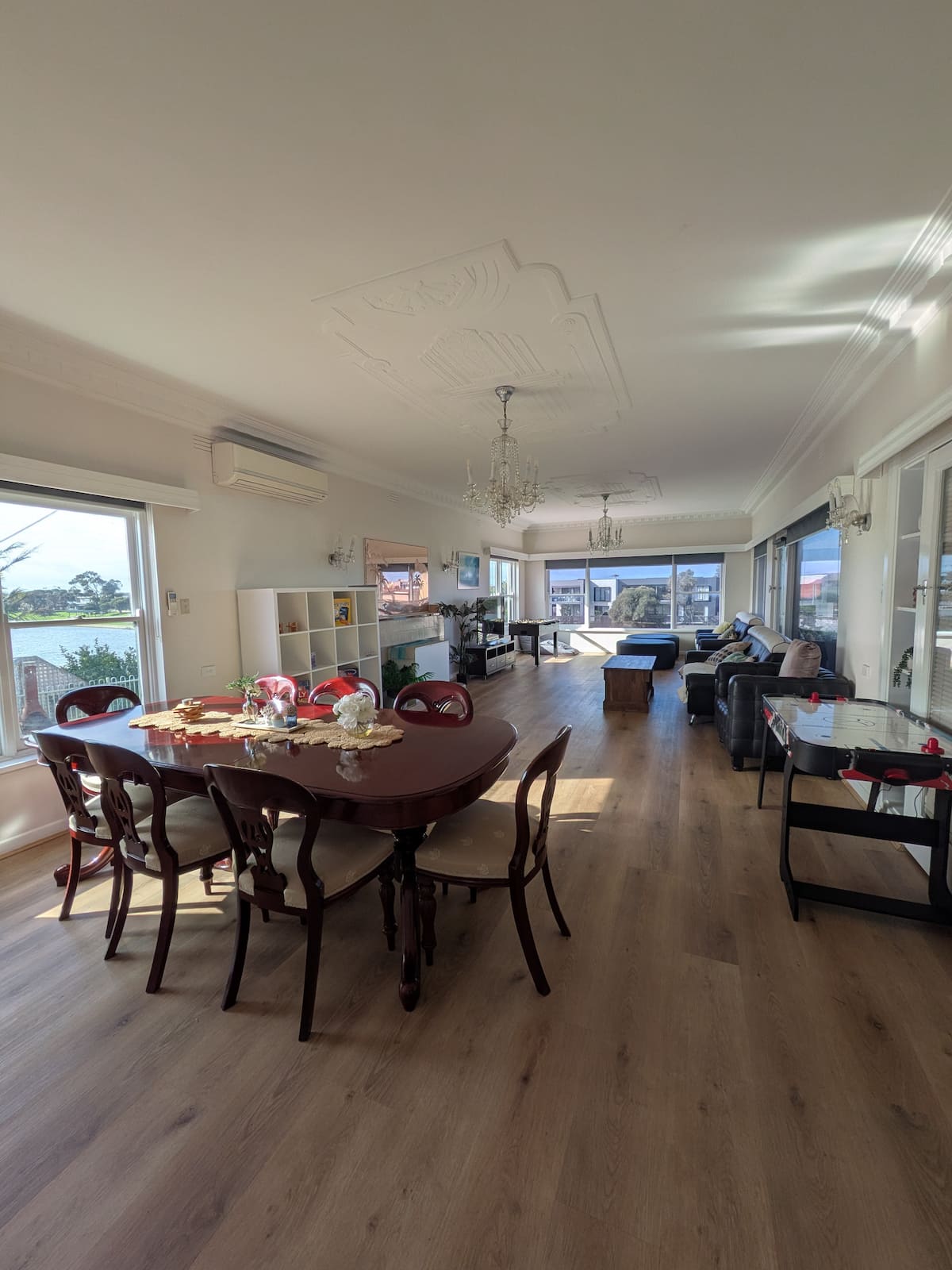 Living room overlooking Patterson River
